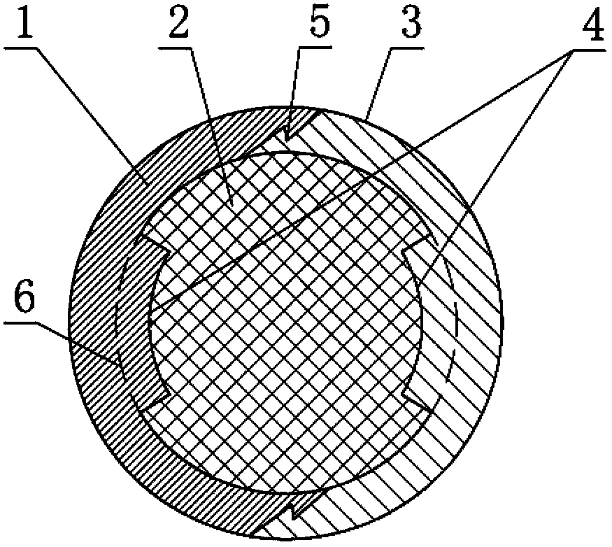 Centrifugal antiskid coagulation promoting tube