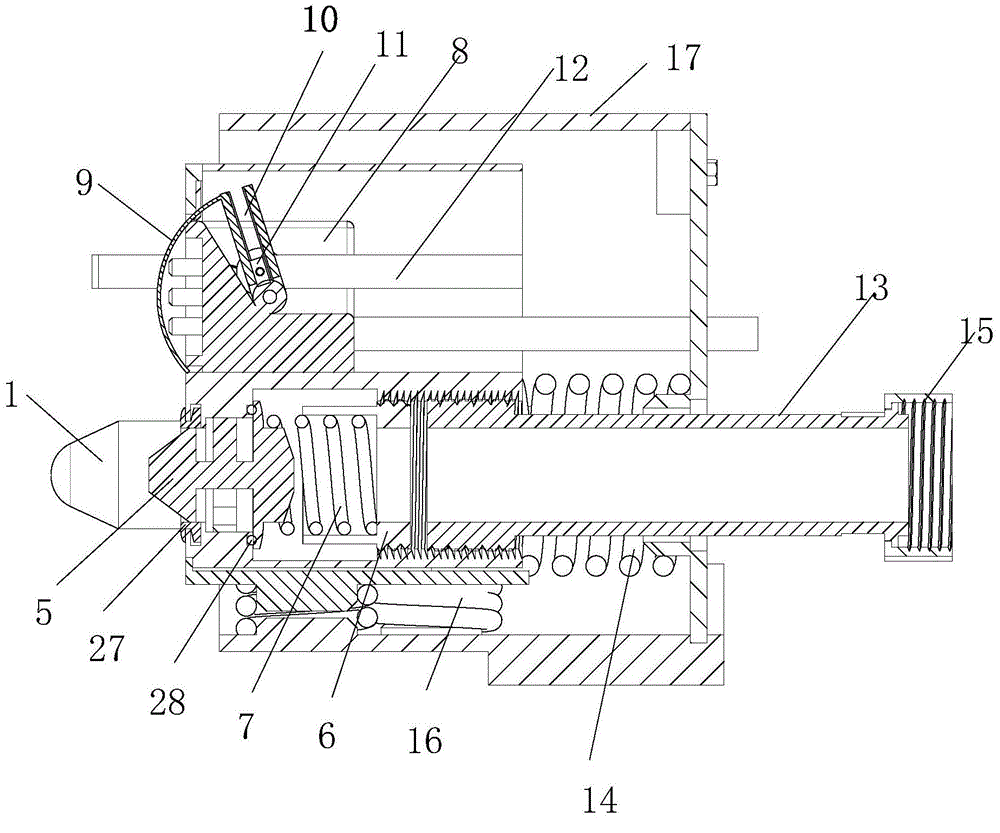Railway freight car circuit automatic picking off and coupling up device