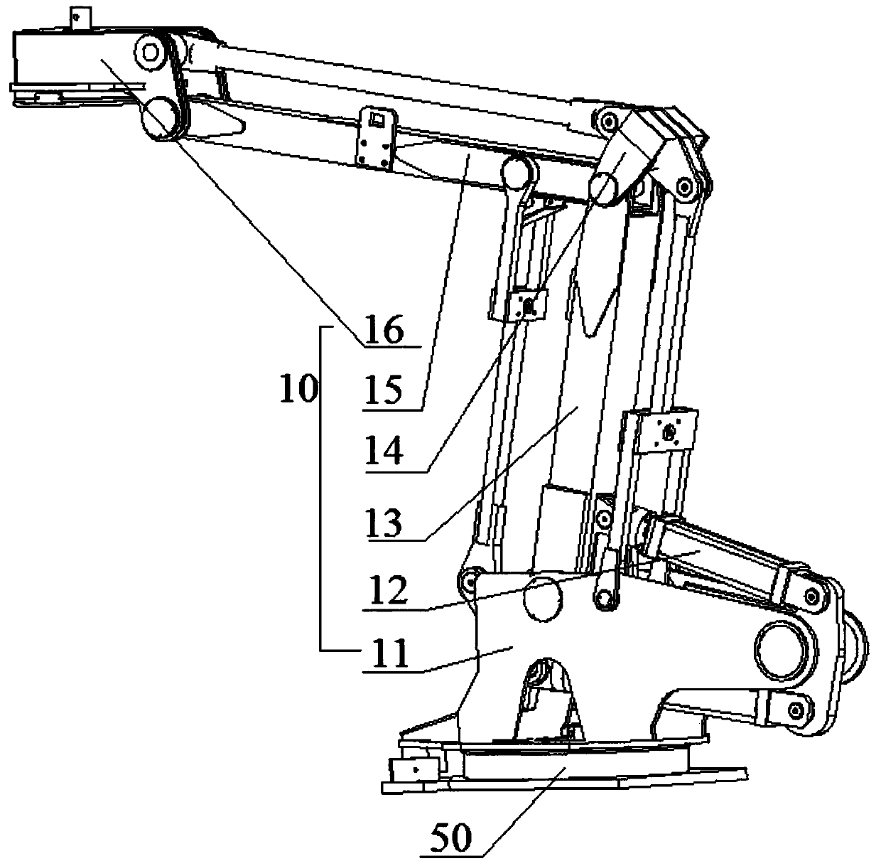 Heavy load mechanical arm