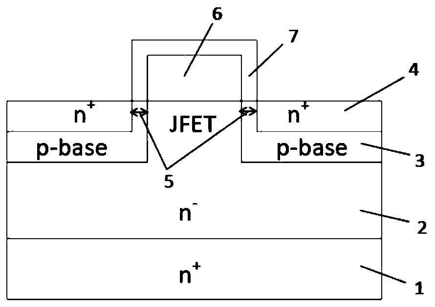 Short-channel semiconductor power device and manufacturing method thereof