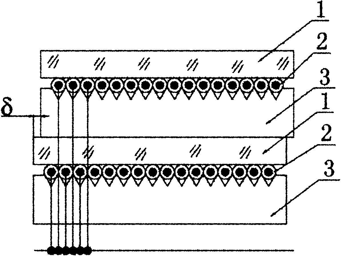 Method for implementing light spot joint seal in fiber densely-arranged line array and module