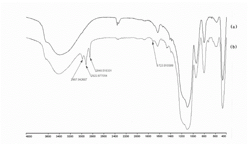 Preparation method of estrogen specific nanometer silica gel surface molecule imprinting material