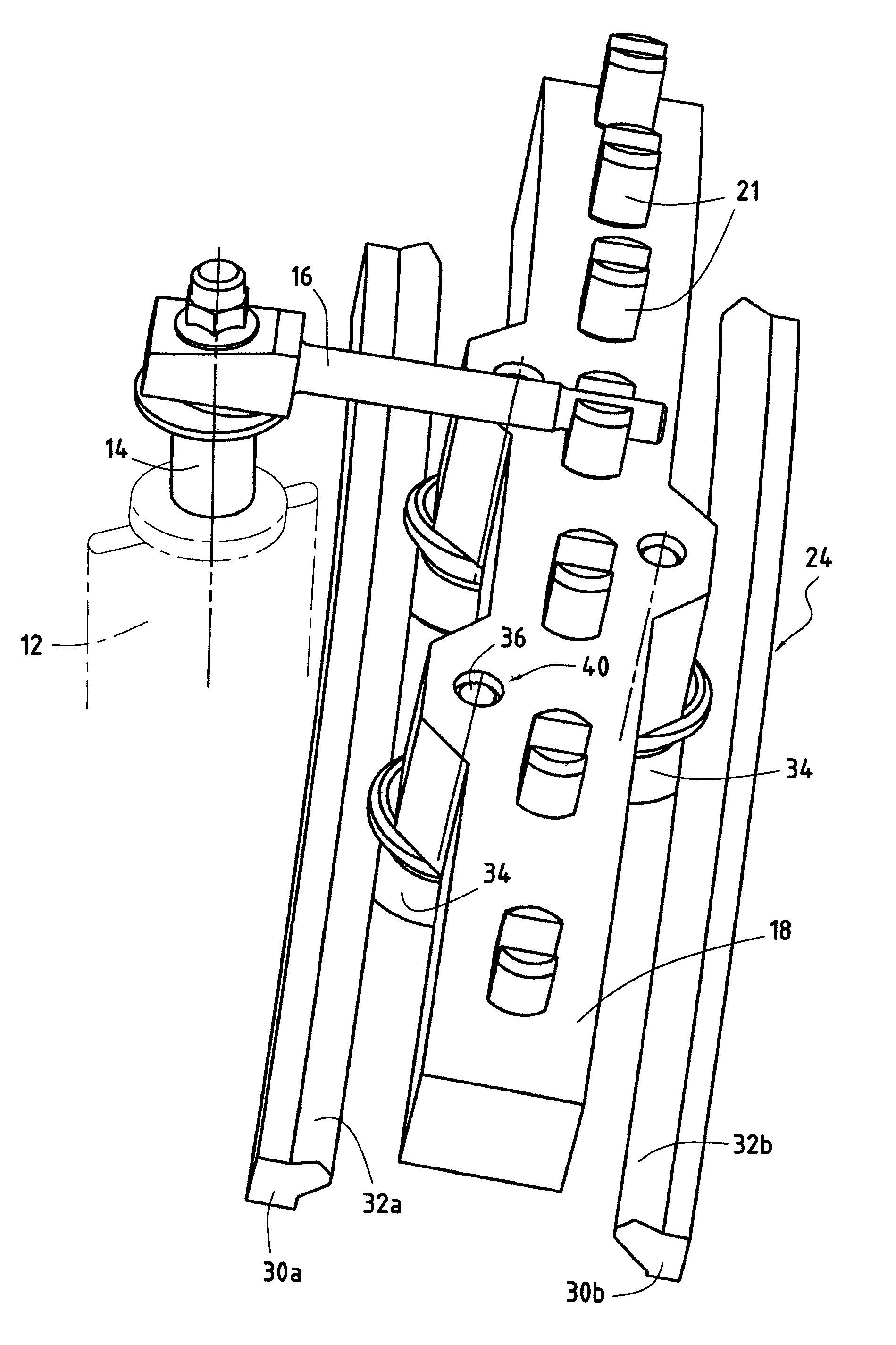 Turbomachine stator including a stage of stator vanes actuated by an automatically centered rotary ring