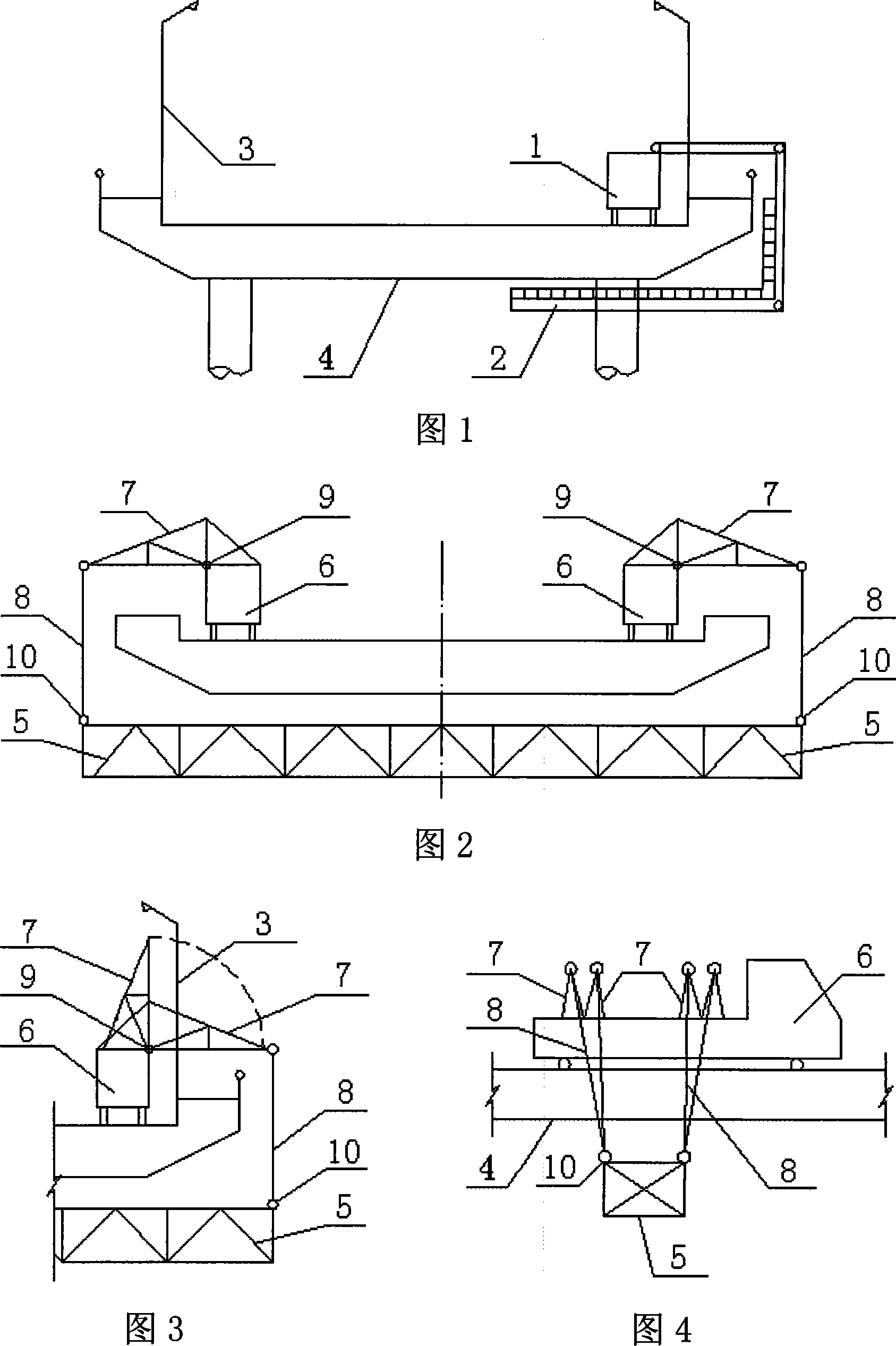Device for detecting and maintaining mobile bridge structure