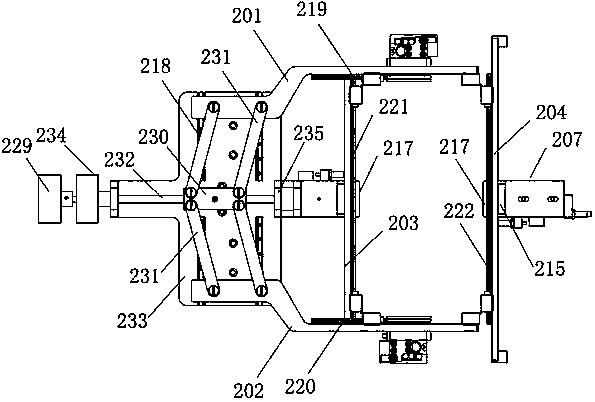 Adjustable cartoning frame for the lower carton mechanism