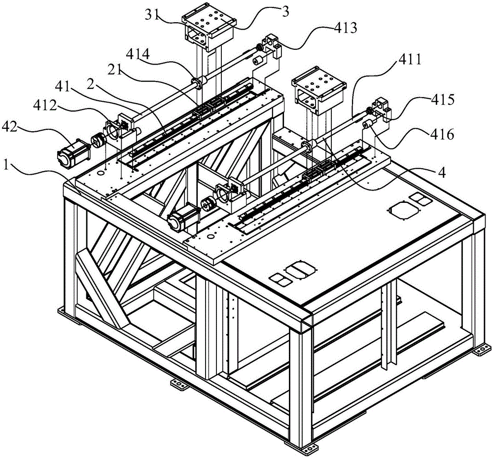 Gantry structure for laser cutting machine