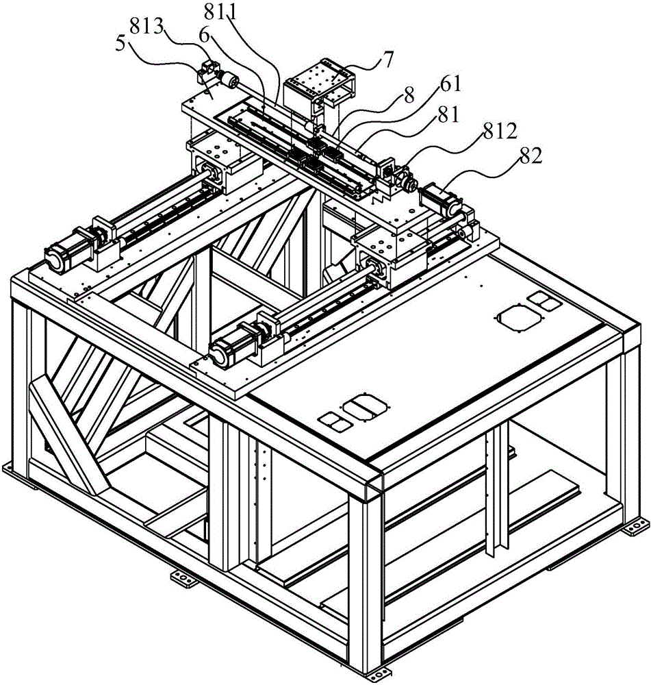 Gantry structure for laser cutting machine