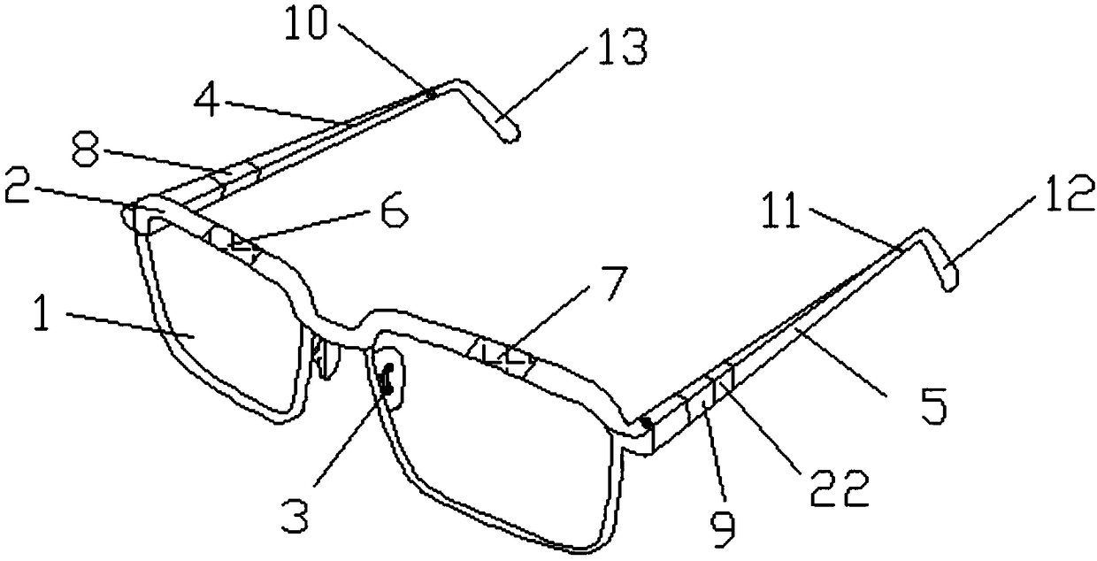 Glasses capable of monitoring health of eyes