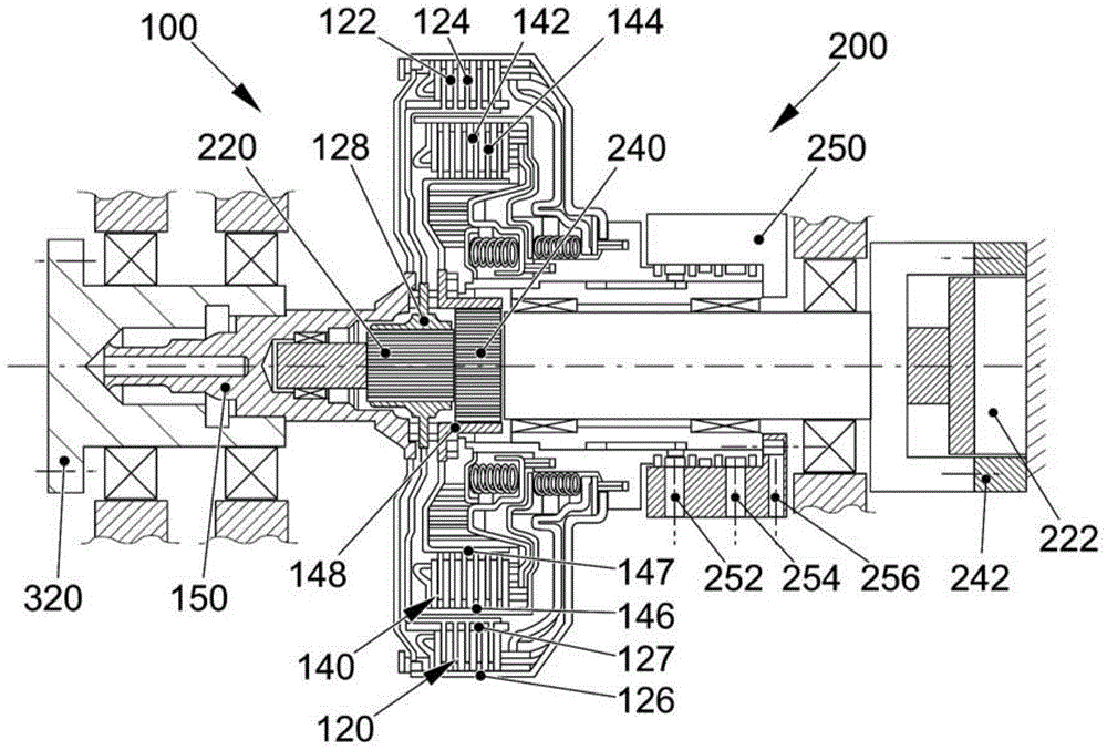 Method for testing function of dual clutch assembly