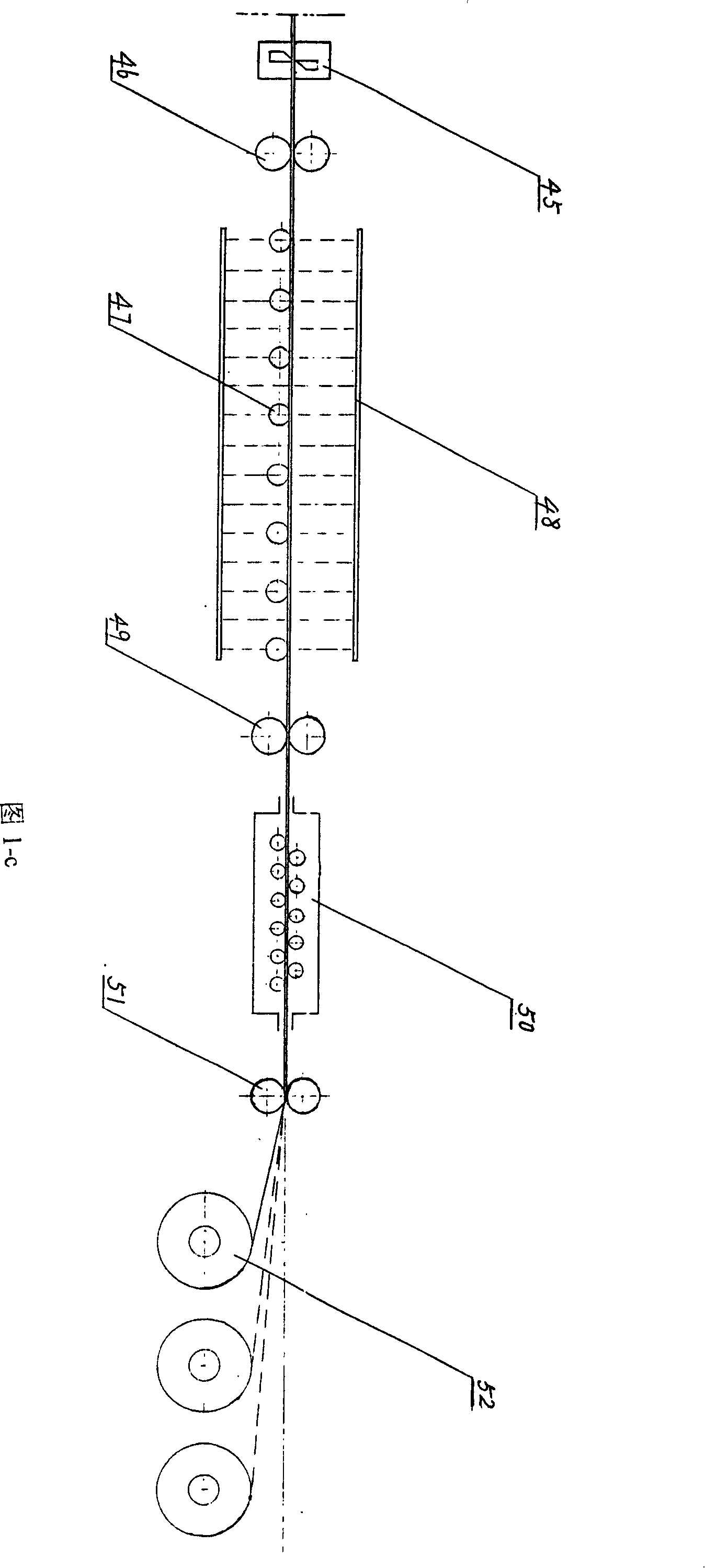 Method and device for producing different metal material composite plate and strip