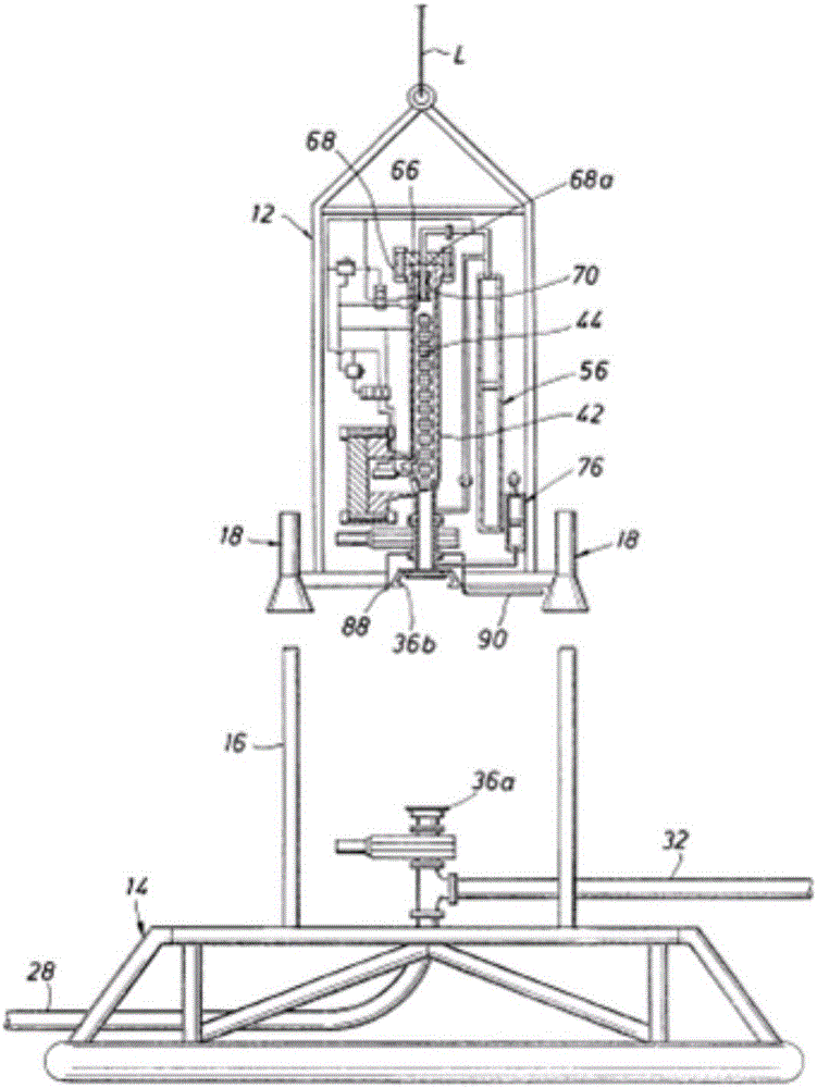 Submarine pipeline inspection gauge transmitter component for unmanned ship