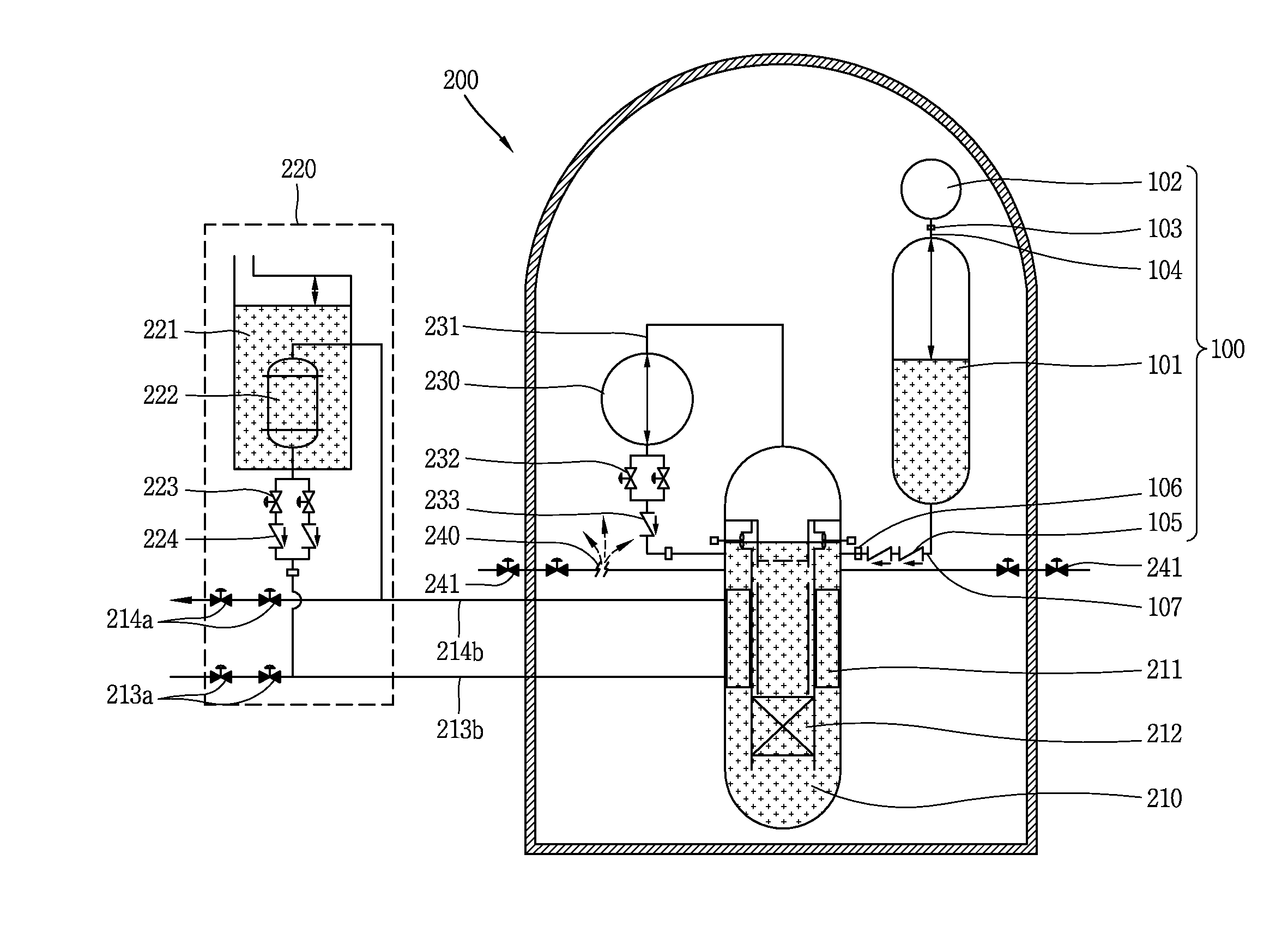 Separate type safety injection tank and integral type reactor having the same