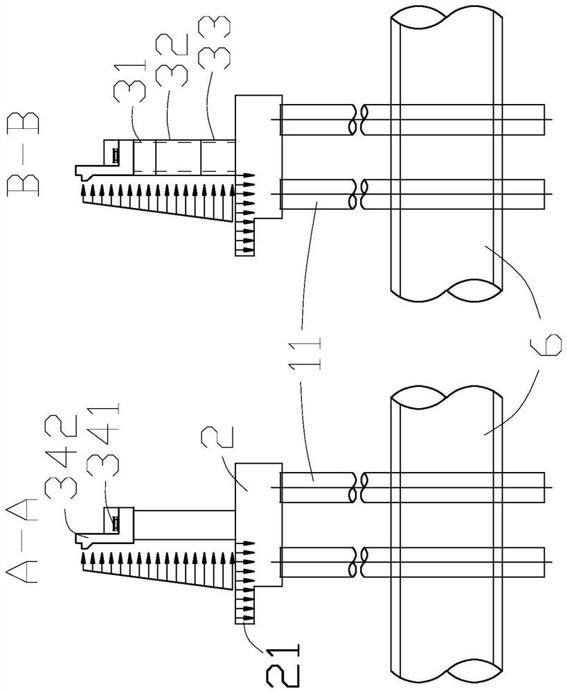 Arched abutment structure and construction method thereof