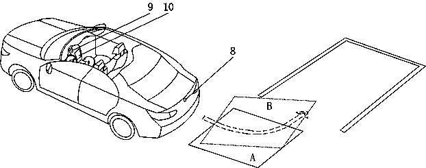 Back-up image system with camera adjustable in angle