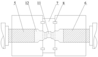 Rotary reciprocating extrusion device and processing method for ultrafine-grained magnesium alloy