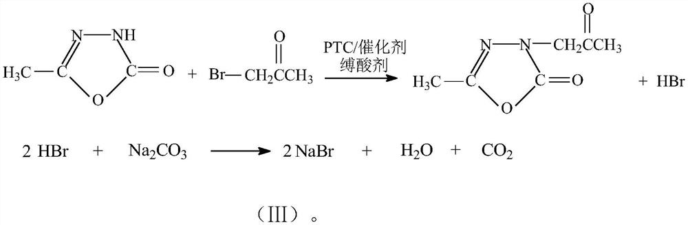Preparation method of 2, 3-dihydro-5-methyl-2-oxo-1, 3, 4-oxadiazole-3-acetone