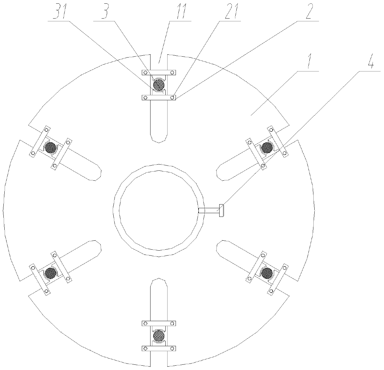 Threading disc for stranded wire