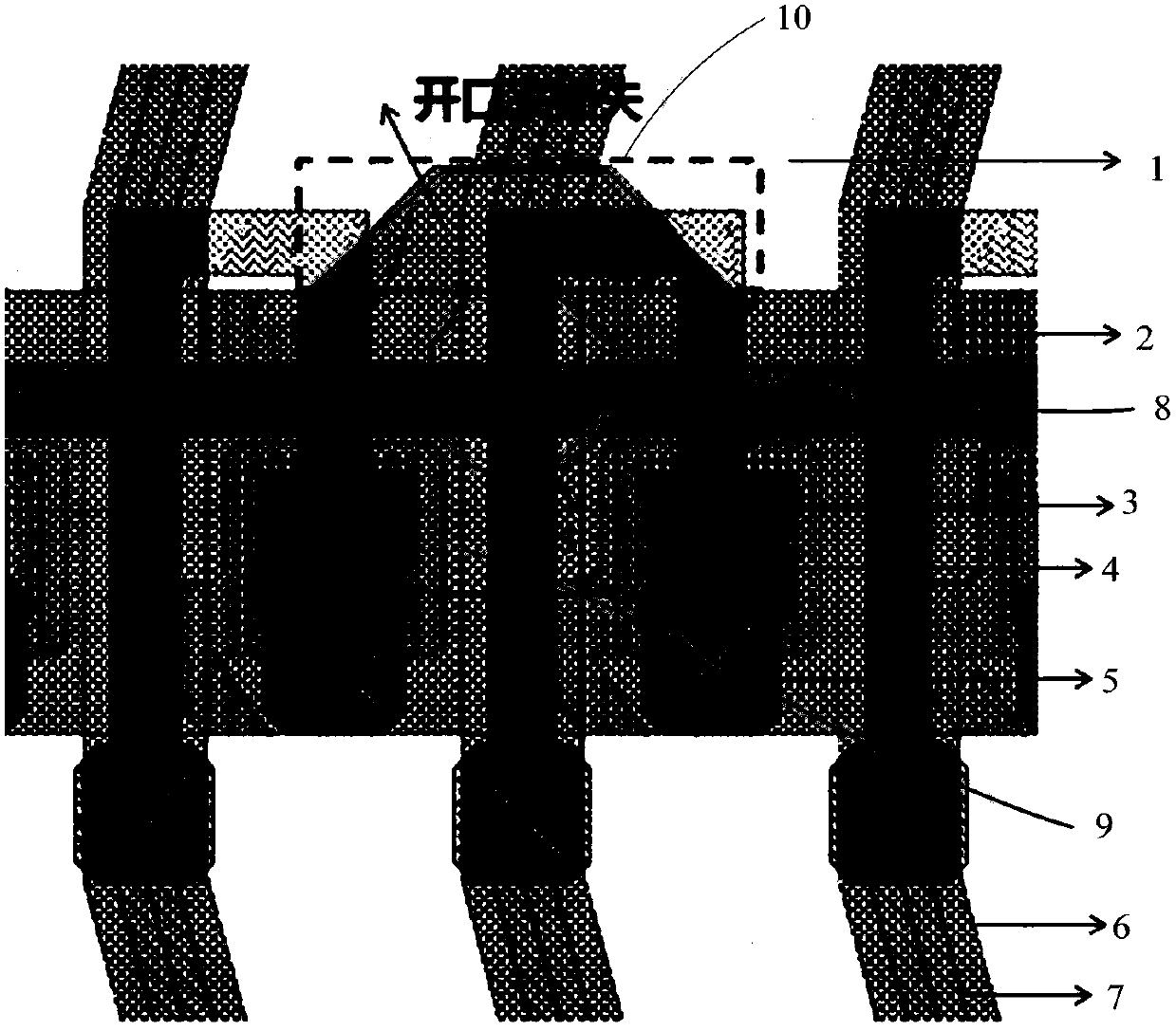 Display device and its liquid crystal display panel, liquid crystal display module