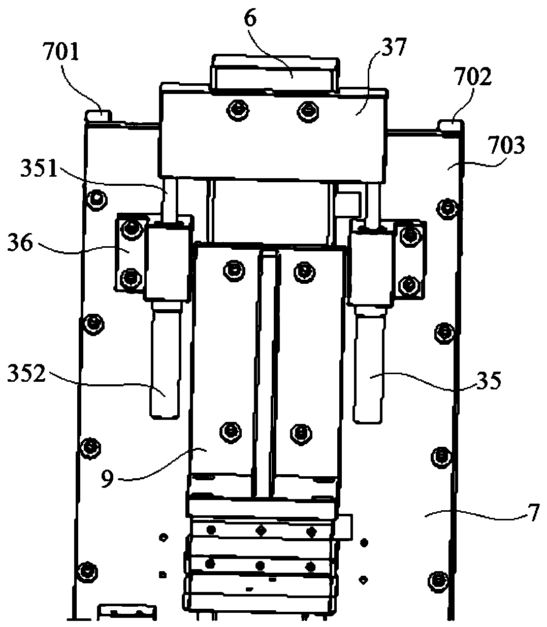 Thermal processing device for built-in circuit board of single-fiber bidirectional optical transceiver module