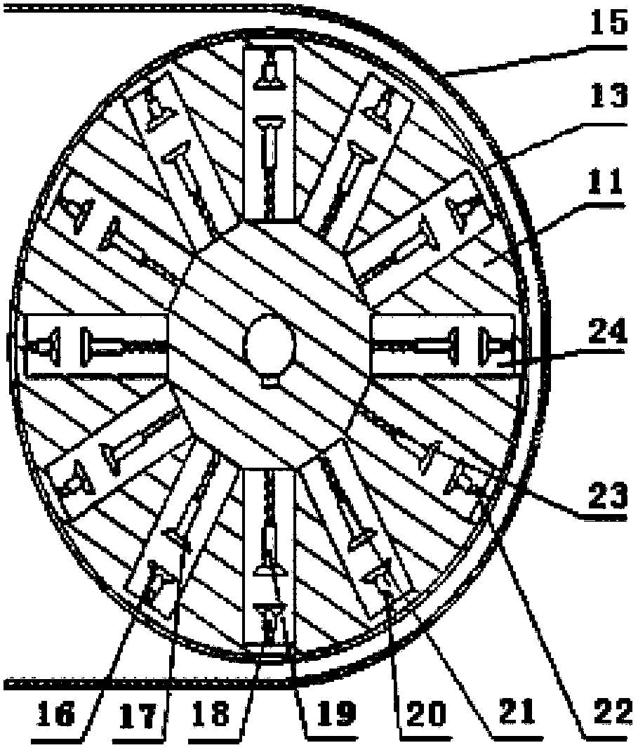 Offset double-disc clamping air suction type seed sowing device