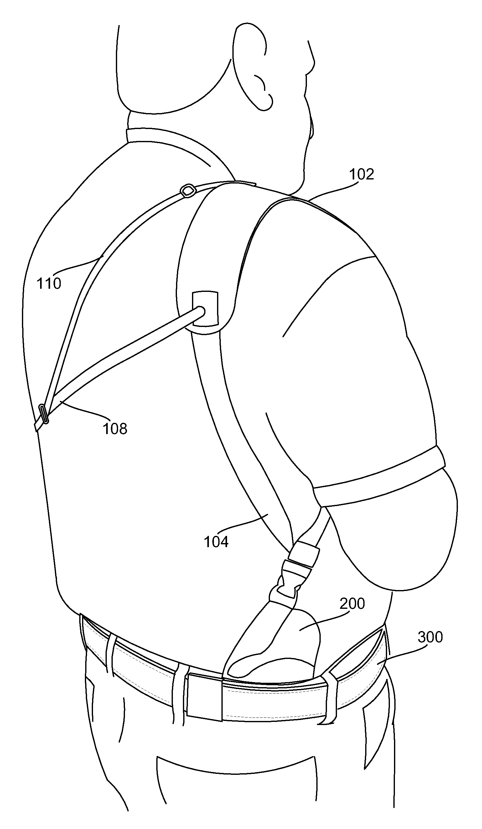 Method and system for an over the shoulder holster belt