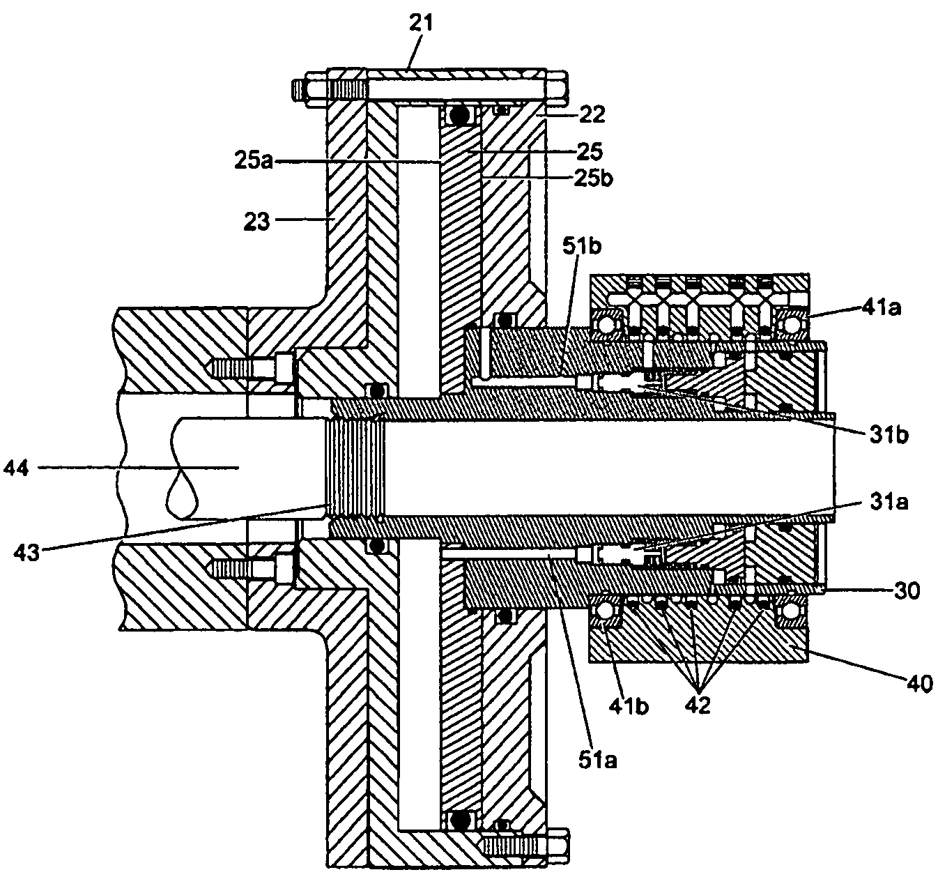 Linear actuator for rotating shaft assemblies