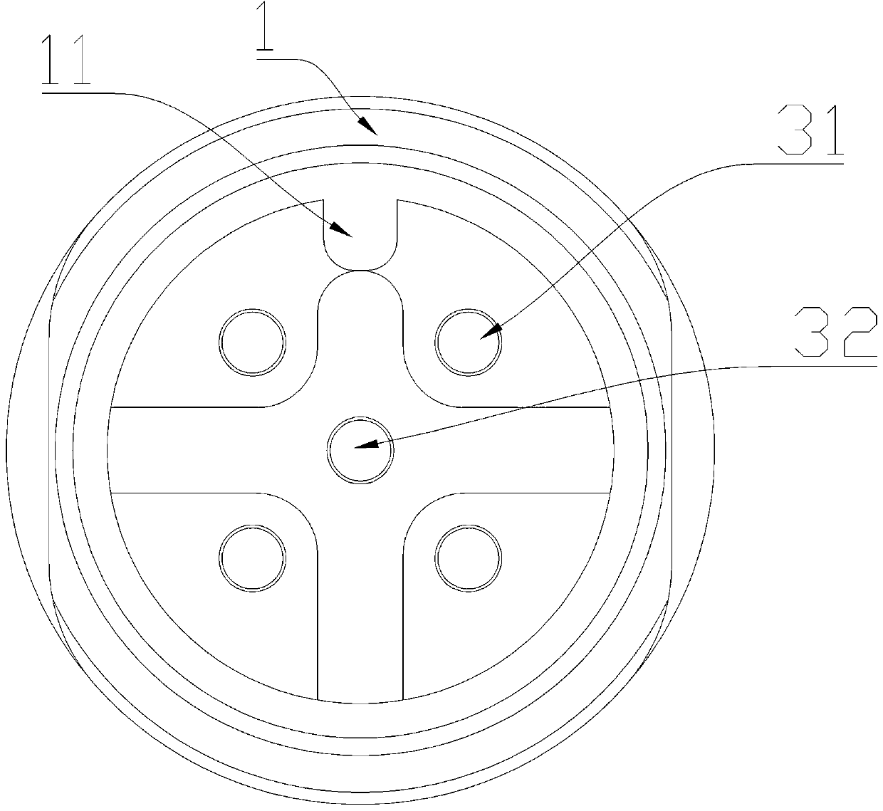 Electric connector and connector insulator thereof