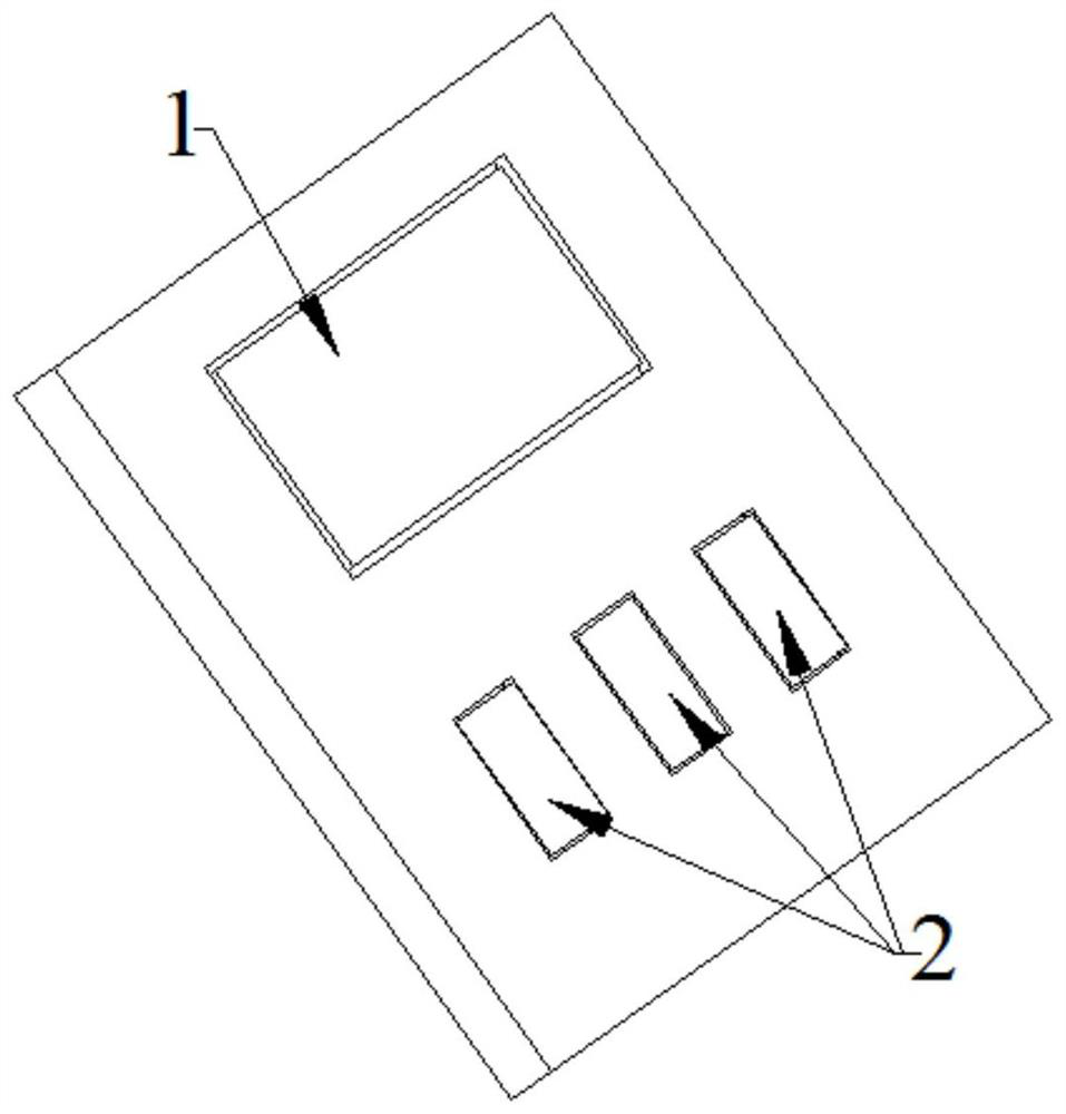 LED and IC high-density integrated packaging structure and process and LED lamp strip