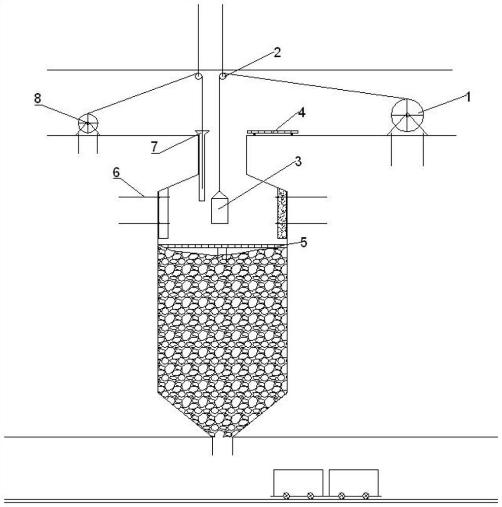 Construction method for reinforcing and repairing damaged coal bunker at shaft bottom