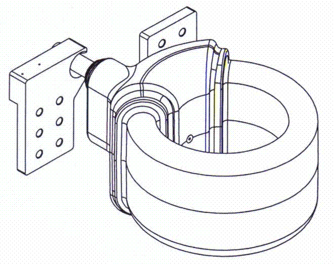 Fixture for zinc-spraying of circular coil