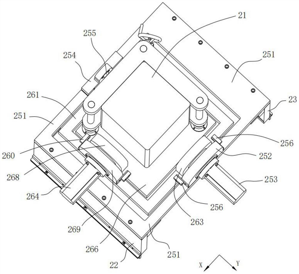 Measurement adjusting mechanism of jet machining precision equipment