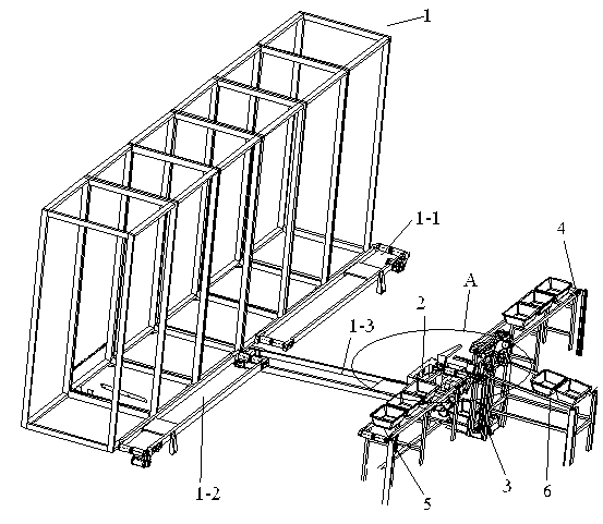 Ground sorting type intelligent medicine dispensing control system and medicine allocation process thereof