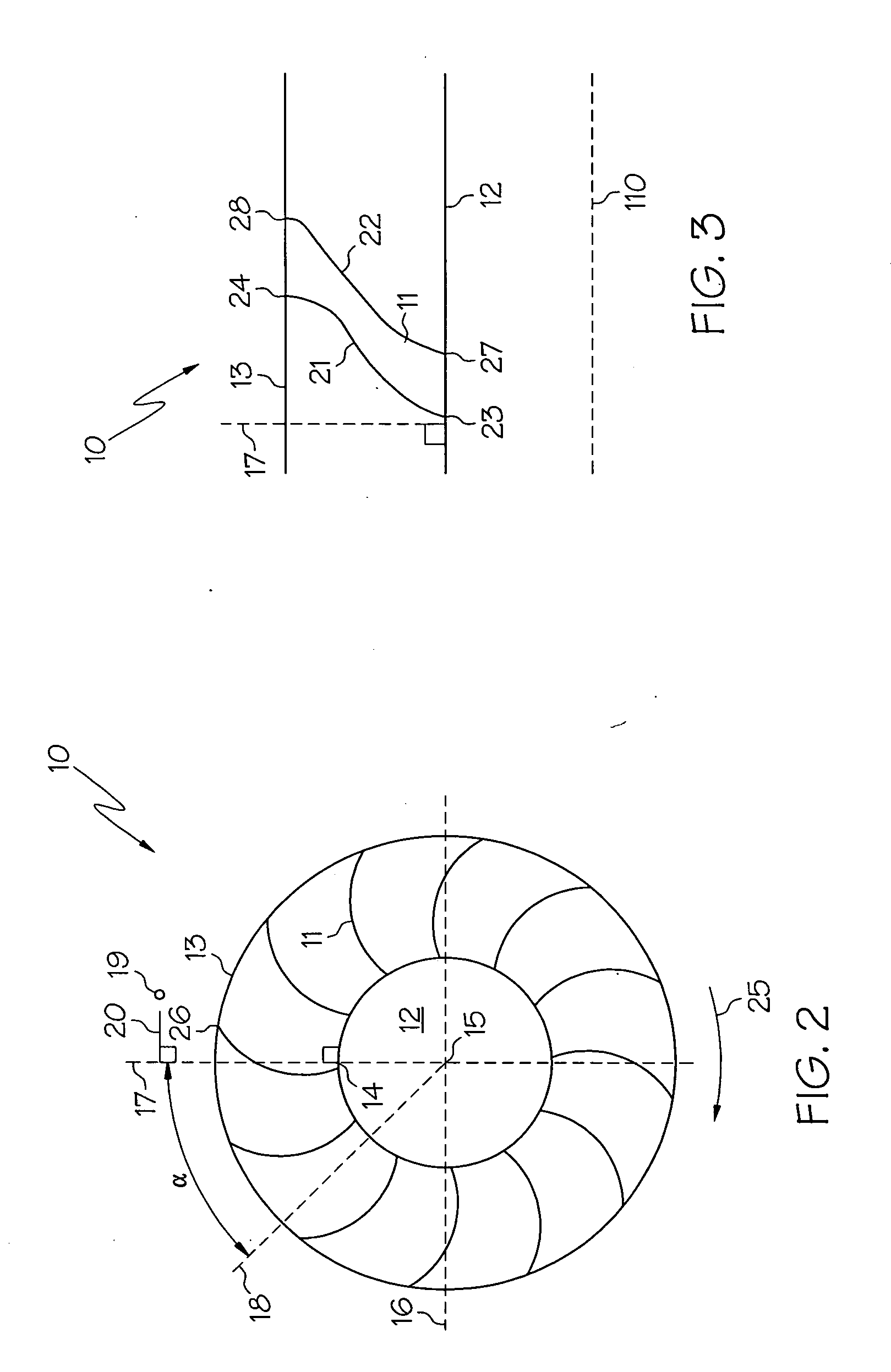 Nonlinearly stacked low noise turbofan stator