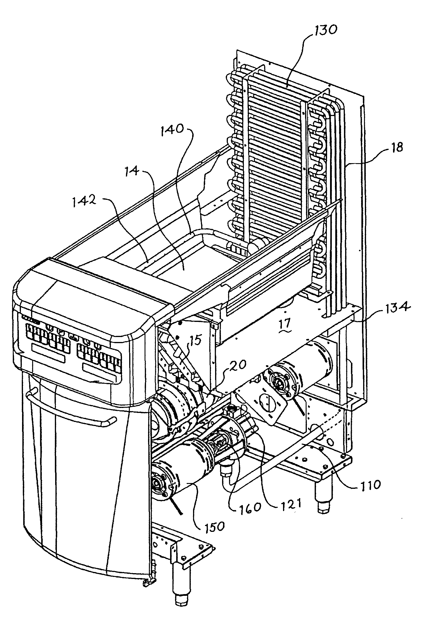 Continuously operating filtering apparatus