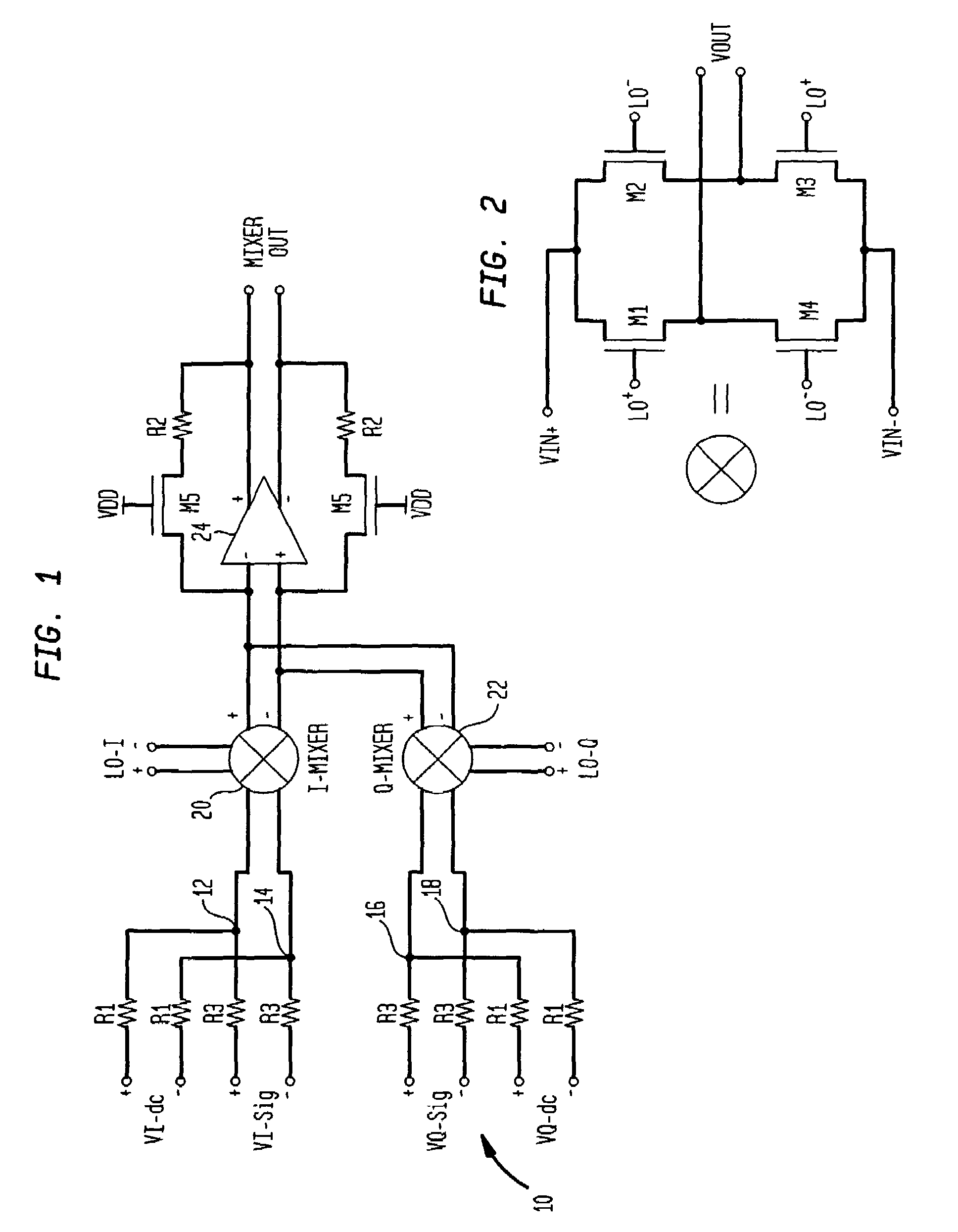 DC offset calibration for a radio transceiver mixer
