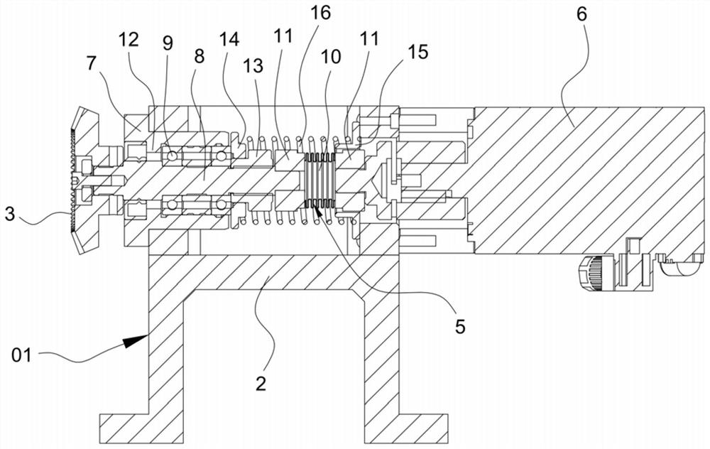 Fluted disc rotating positioning mechanism of milling cutter processing machine