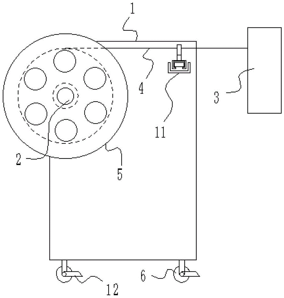 A leftover material winding device realizing parallel winding