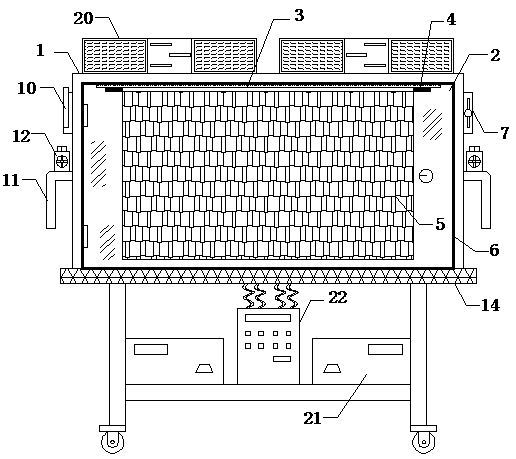 Seedling raising equipment with detection function for grapes