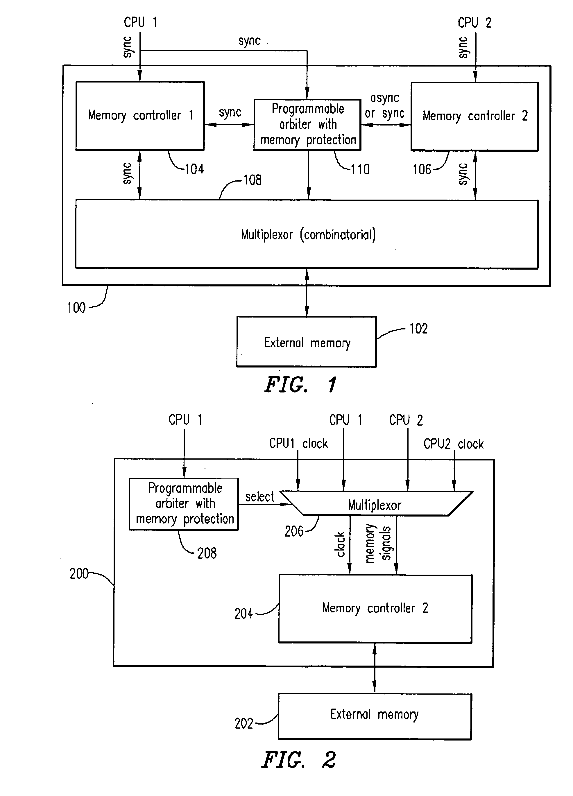 Memory interface for systems with multiple processors and one memory system