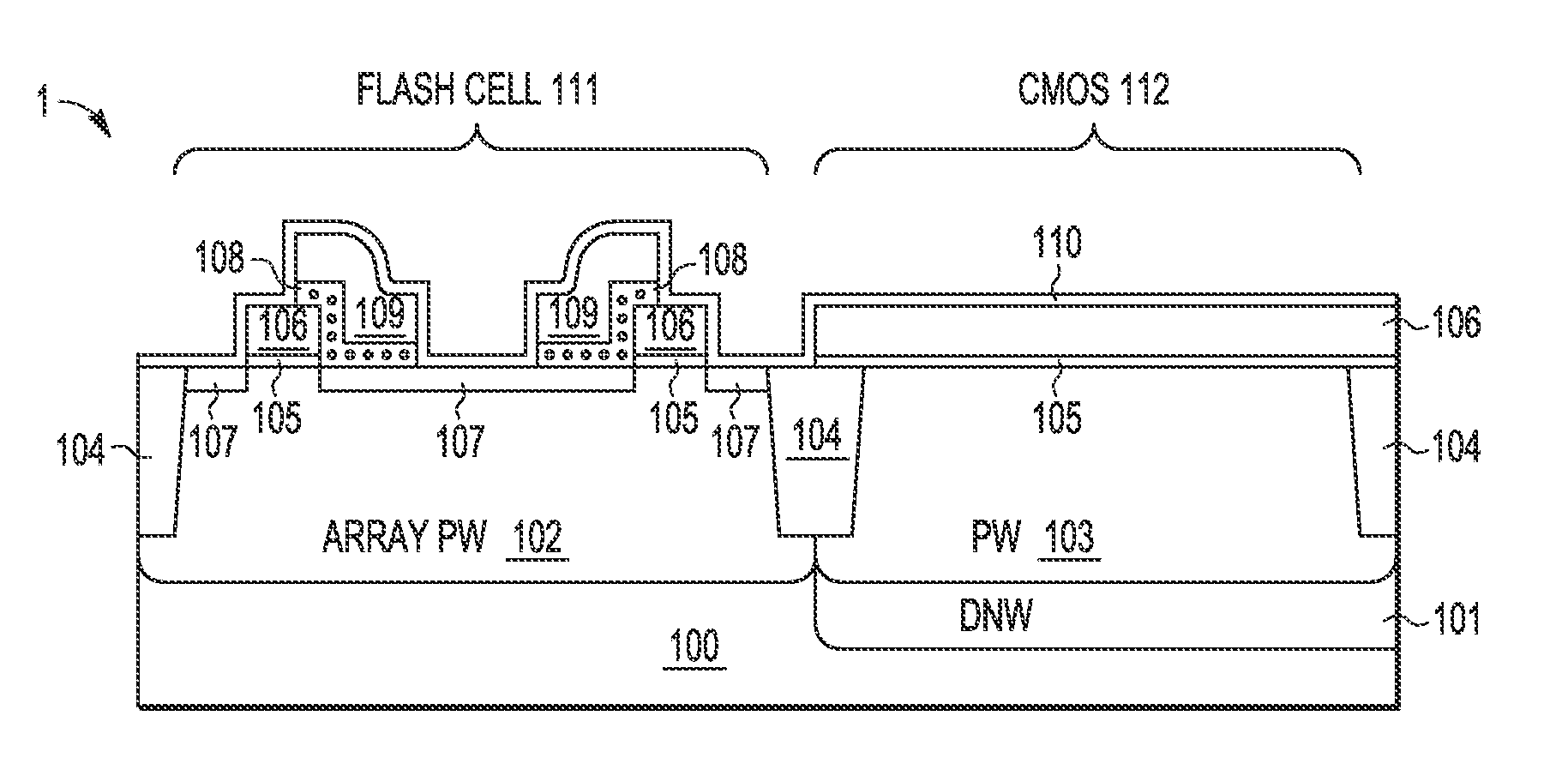 Method to Form a Polysilicon Nanocrystal Thin Film Storage Bitcell within a High K Metal Gate Platform Technology Using a Gate Last Process to Form Transistor Gates