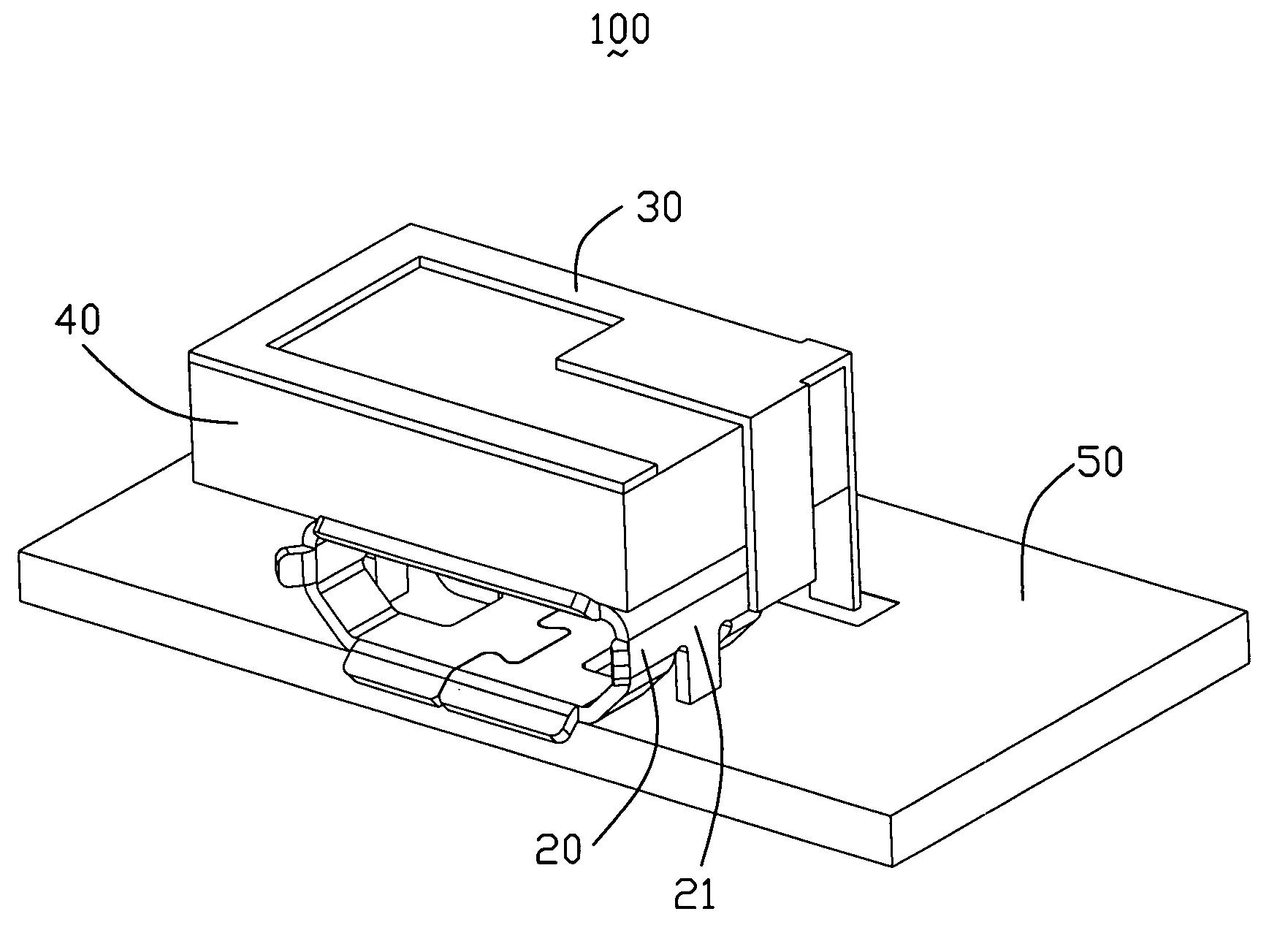 Electrical connector assembly with antenna function