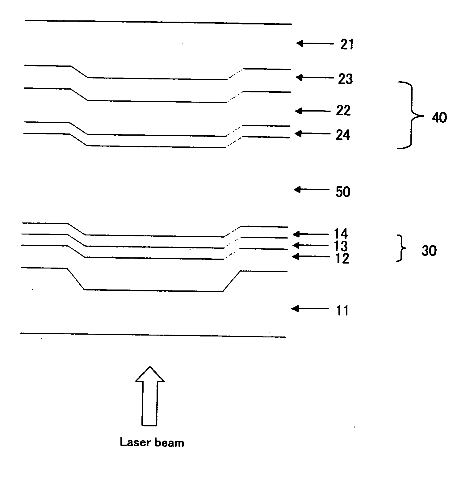 Two-Layered Optical Recordable Medium, Recording and Reproducing Method Thereof, and Optical Recording and Reproducing Apparatus Using the Same