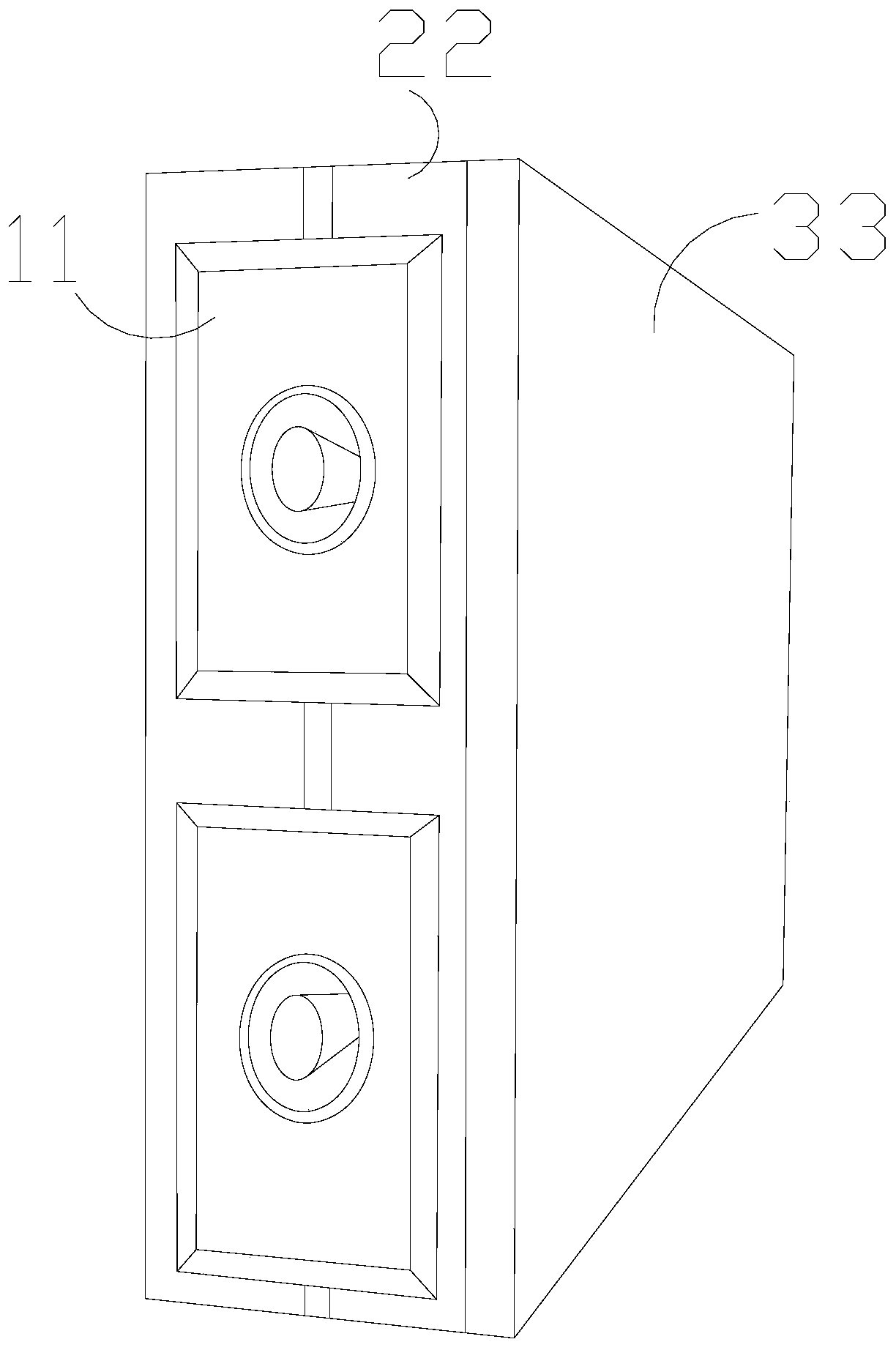 Anti-external force impact swing connection LED lamp panel applied to cinema