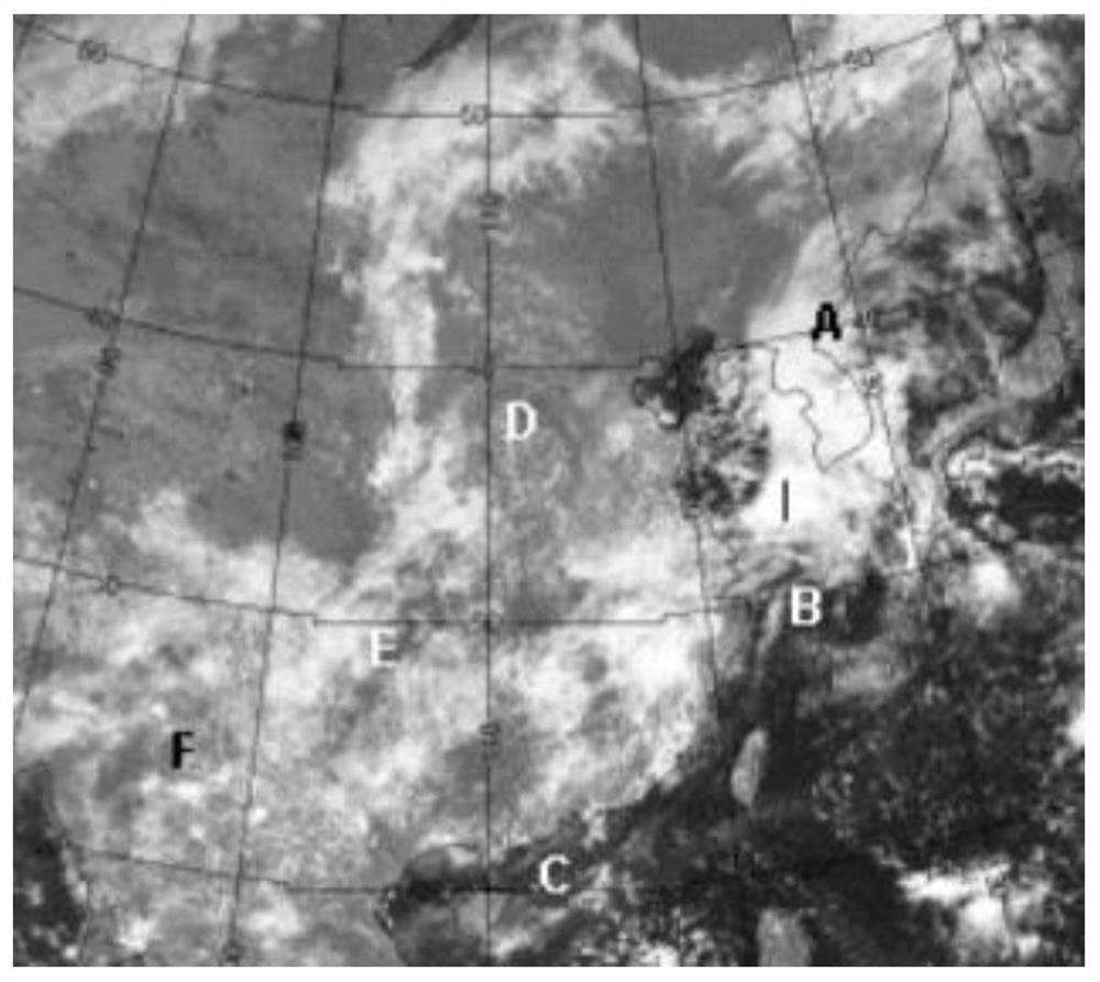 Method for processing meteorological satellite remote sensing cloud picture