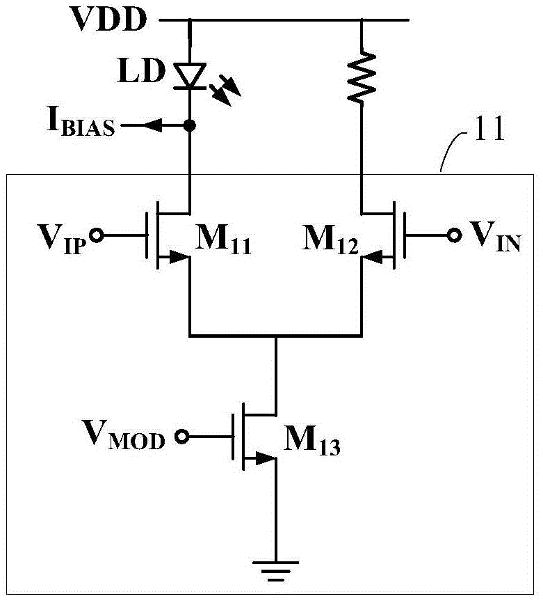 Modulation drive output stage circuit