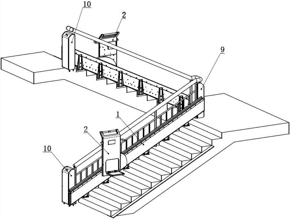 Intelligent corridor moving unit and device and system using same