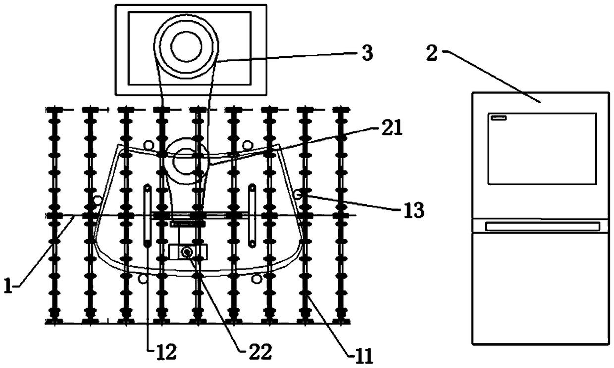 A film removal device around the plane curved glass