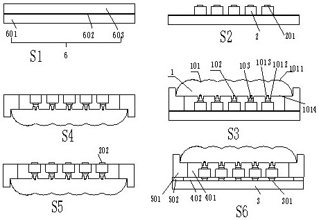 Method for manufacturing high-integration microarray LED packaging module
