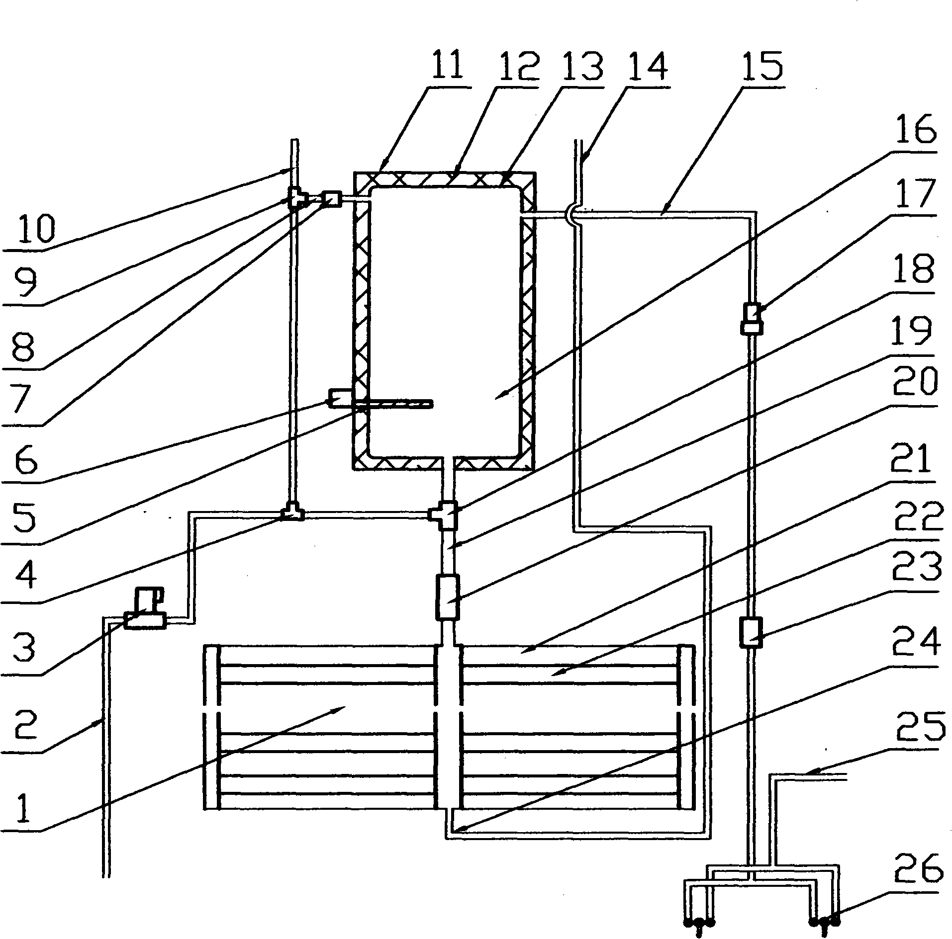 Split type non-pressure and full-automatic solar water heater