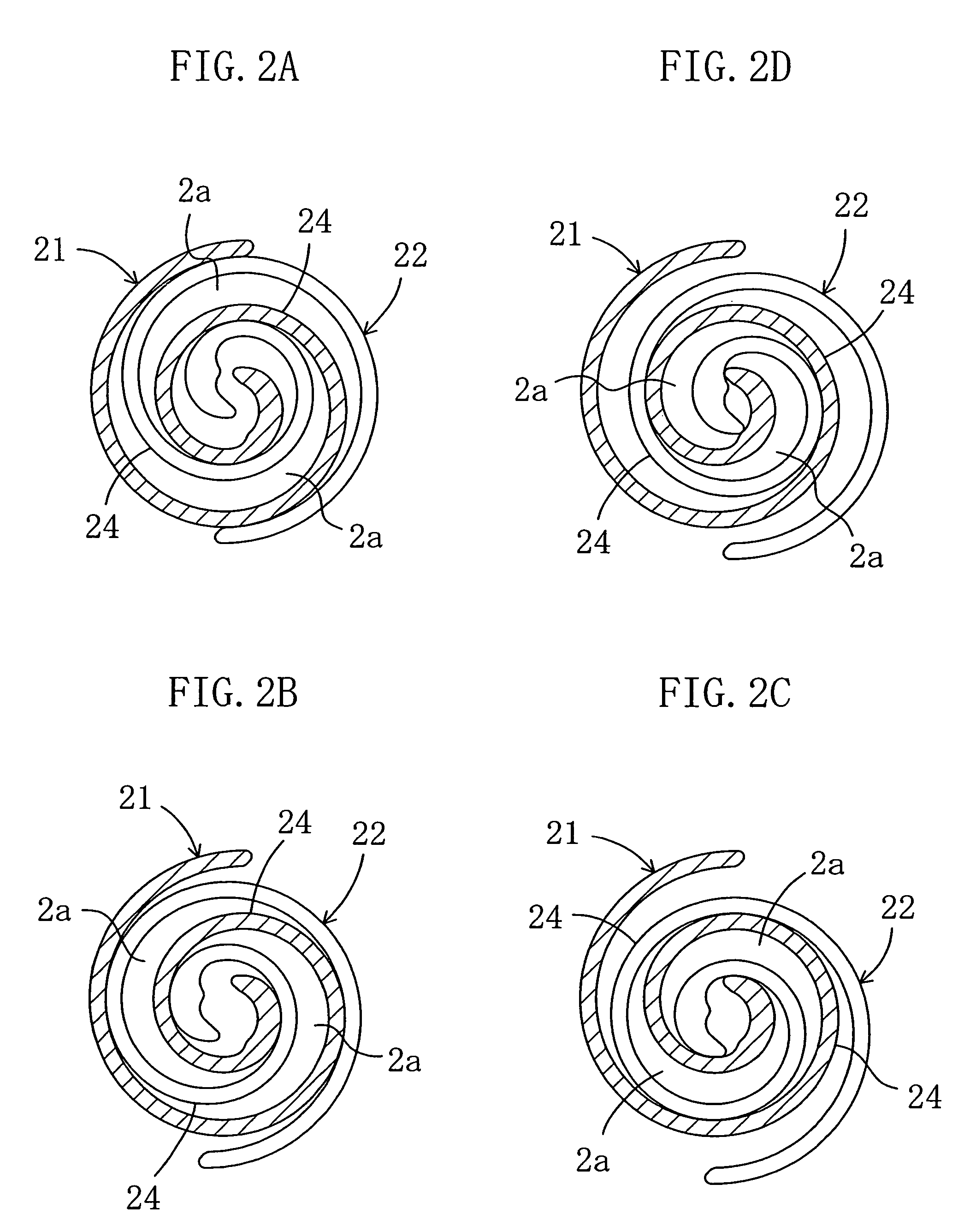 Scroll fluid machine having an adjustment member with a deformable element